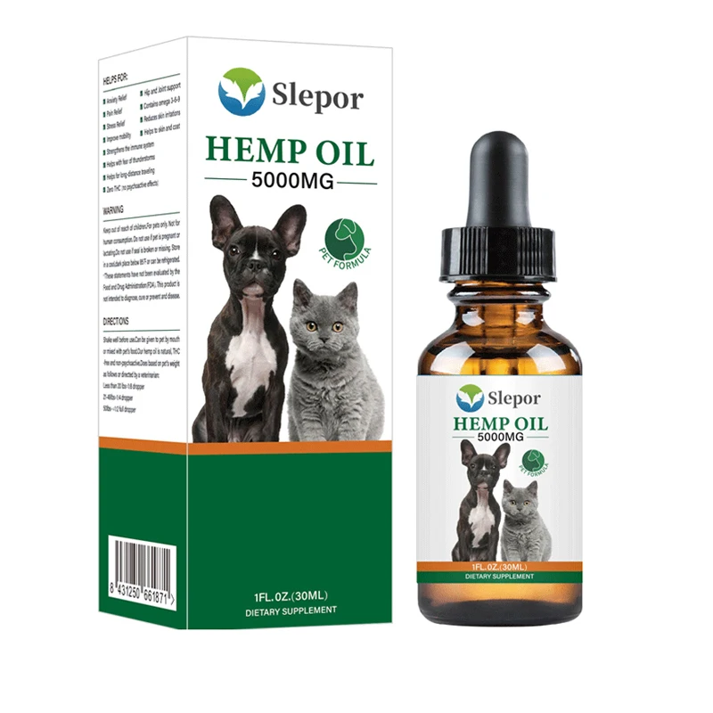 5000MG Pet Hemp Essential Oil for Dogs Natural Herbs of Care Anxiety Relief Pain Joint hip Strengtheens immunity 30ML | Красота и