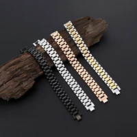 titanium steel bracelet wholesale korean fashion 15mm stainless steel mens watch chain stainless steel couple bracelet