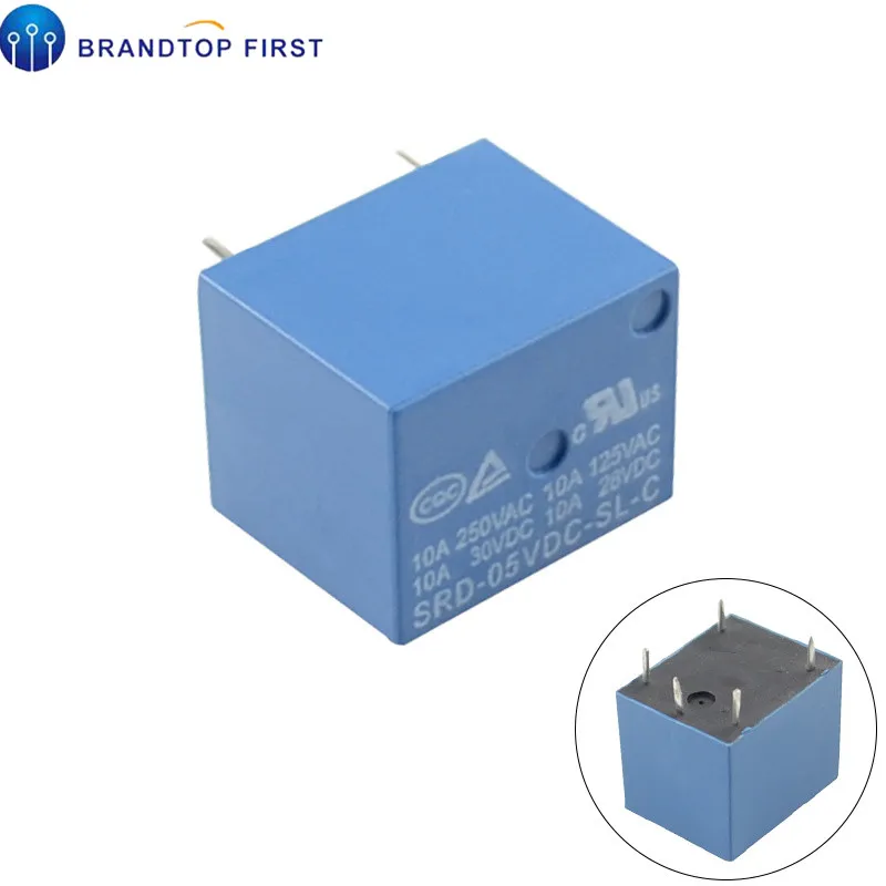 SRD-12VDC-SL-C SRD-24VDC-SL-C SRD-05VDC-SL-C SRD-09VDC-SL-C T73-5V 9V 12V 24V 5-контактный PCB Тип Мощность реле |