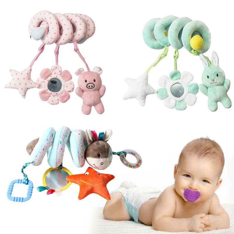 

Детская погремушка в виде слона, кровать, висящая вокруг кровати, многофункциональная головоломка для новорожденных, прикроватная погрему...