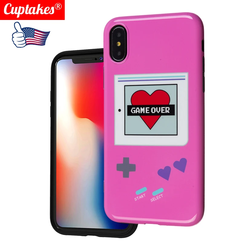 Глянцевый устойчивый к царапинам мягкий силикон imd чехол для iPhone 7 8 Plus X XS Max XR 6 6S