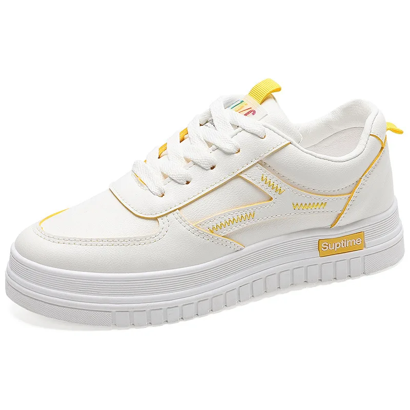 

New Women Oxford Flats Shoes Leather Vintage Casual Shoes spring Autumn Lace up British wind sneaker