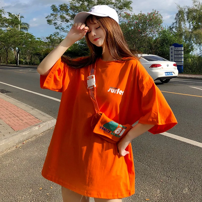 Летний Топ Harajuku женские футболки с большим рисунком для женщин пуловер круглым