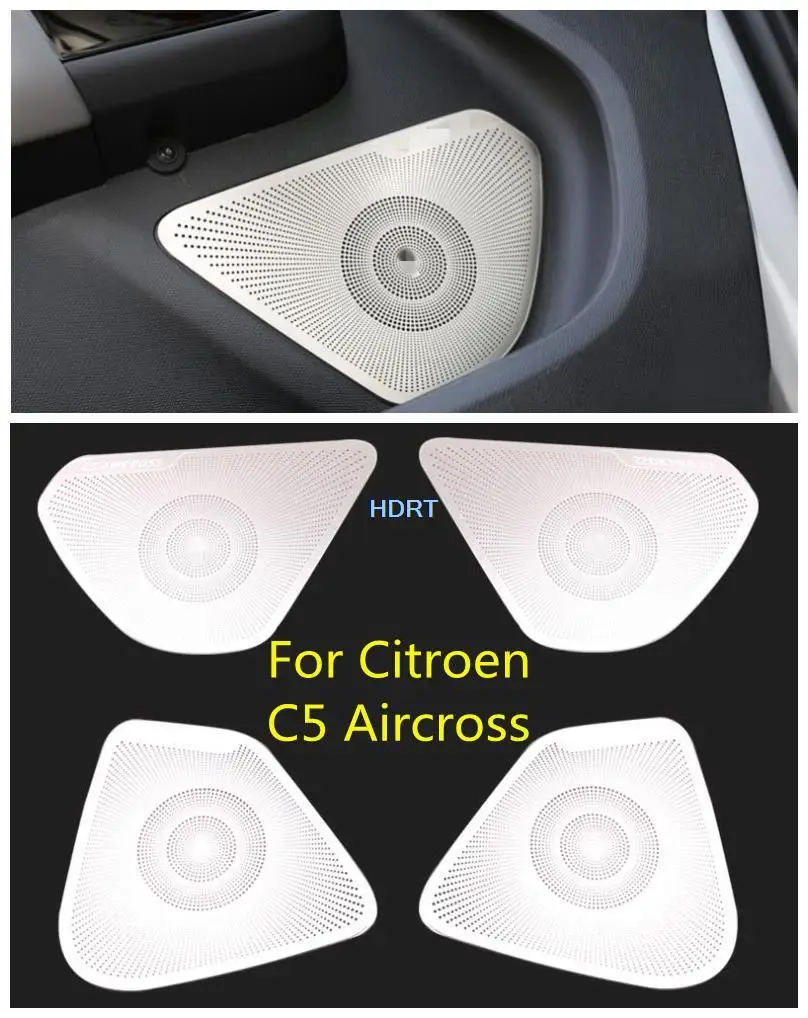 Для Citroen C5 Aircross панель двери автомобиля из нержавеющей стали громкий динамик