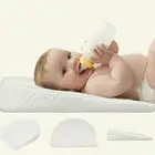 Подушка из пены с эффектом памяти для детей, мягкая хлопковая накладка против срыгивания молока, против рефлюкса