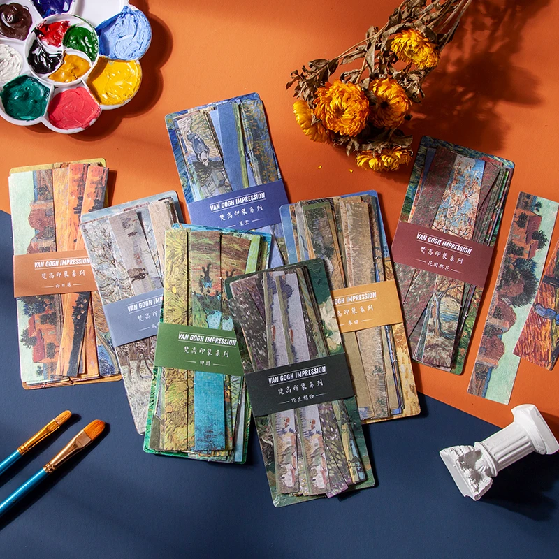 Ван Гог стикер 30 шт 7 дизайн декоративные ноутбук Скрапбукинг наклейки на