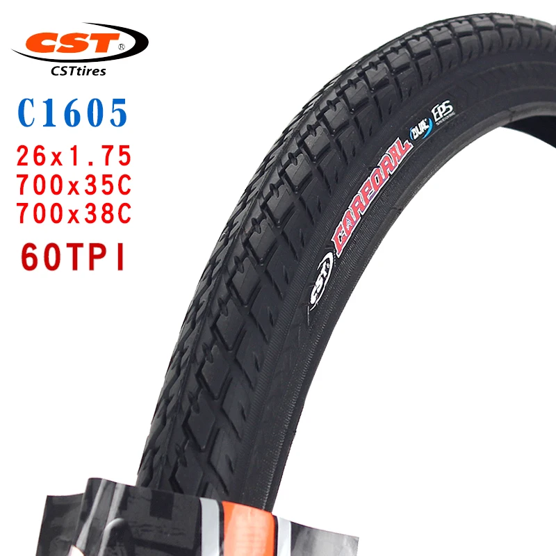

CST mountain bike tires C1605 Bicycle parts 26 inch 26*1.5 Road bicycle 700C 700*35C 38C wear resistant Stab proof bicycle tire