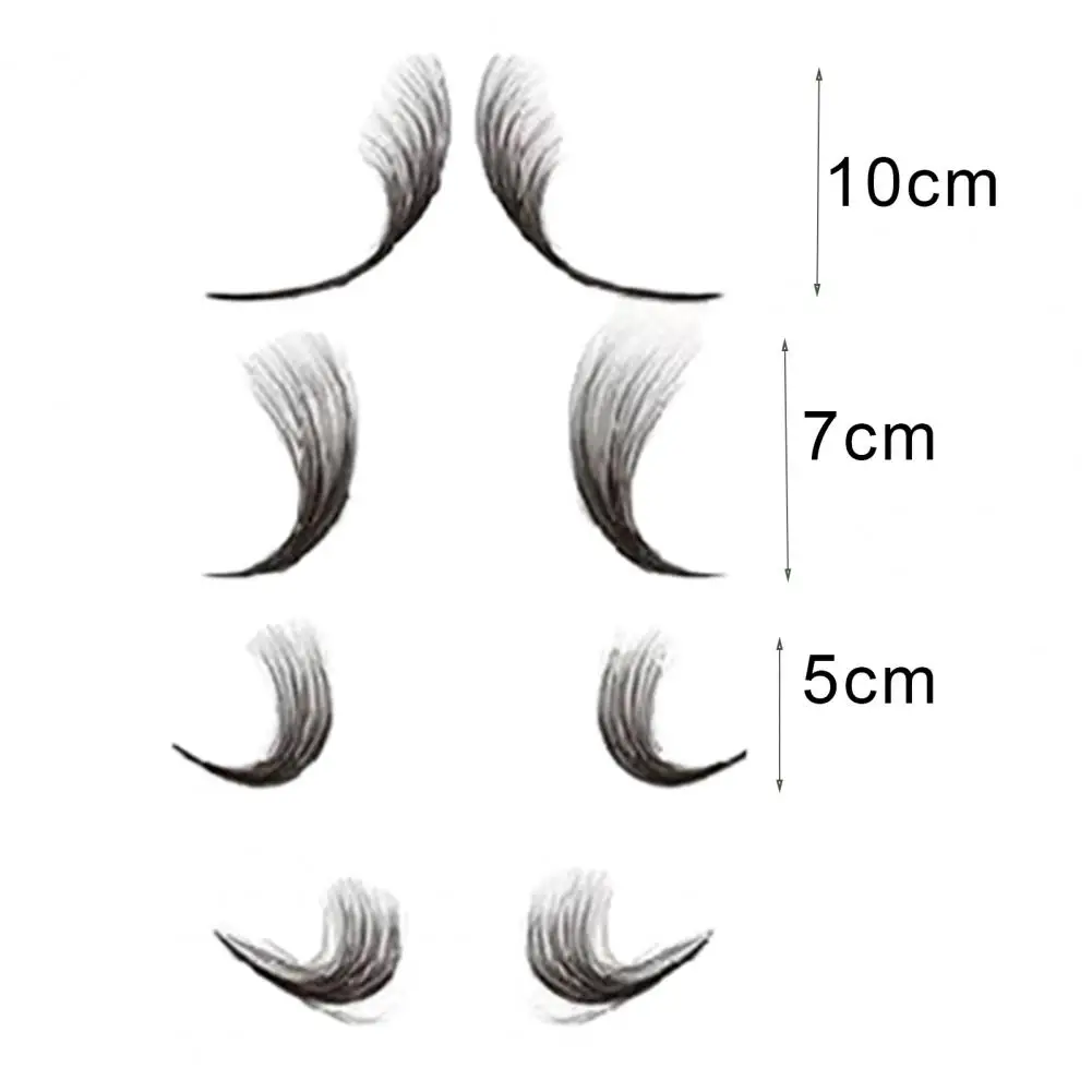

Fake Hair Temporary Tattoo Unisex Waterproof PVC Simulation Hair Press-on Sticker for Stage Tattoo & Body Art
