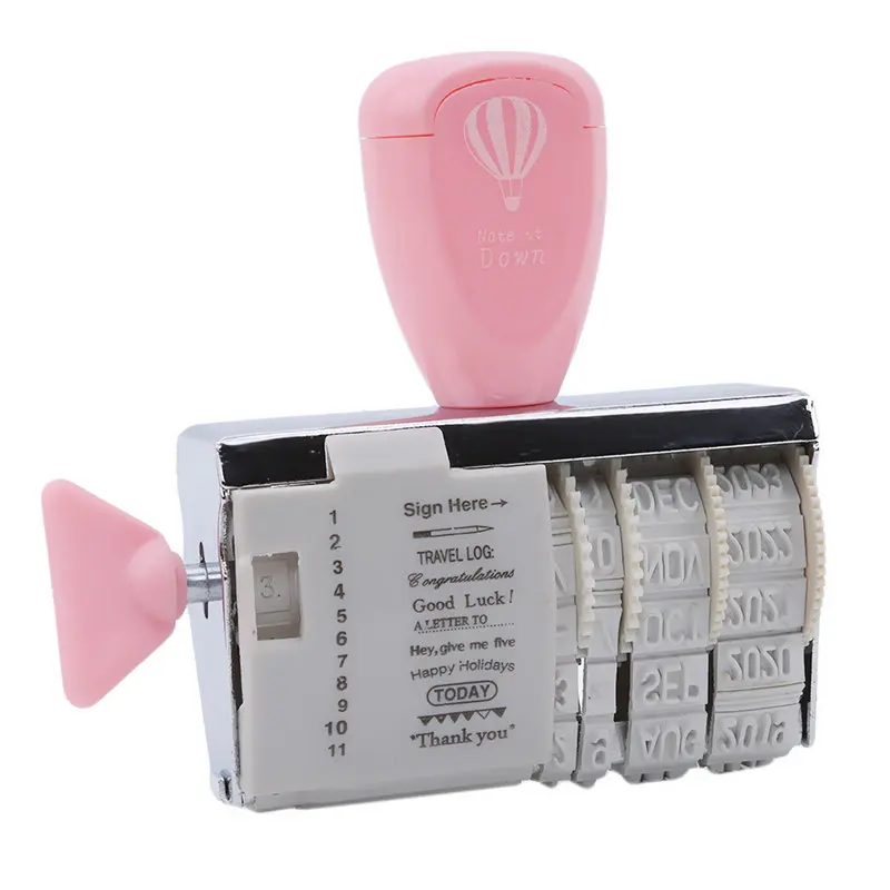 Новинка хит креативный винтажный пластиковый штамп месяц дата сделай сам колесо