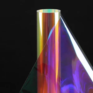 Радужная пленка для окон HOHOFILM, Переливающаяся пленка для окон, декоративная наклейка на стекло для дома