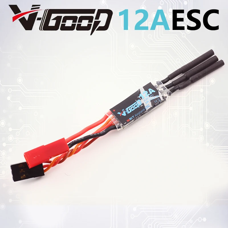 VGOOD 12A бесщеточный ESC 32 битный MCU линейный для большей точности SBEC 2A 5V Ультра