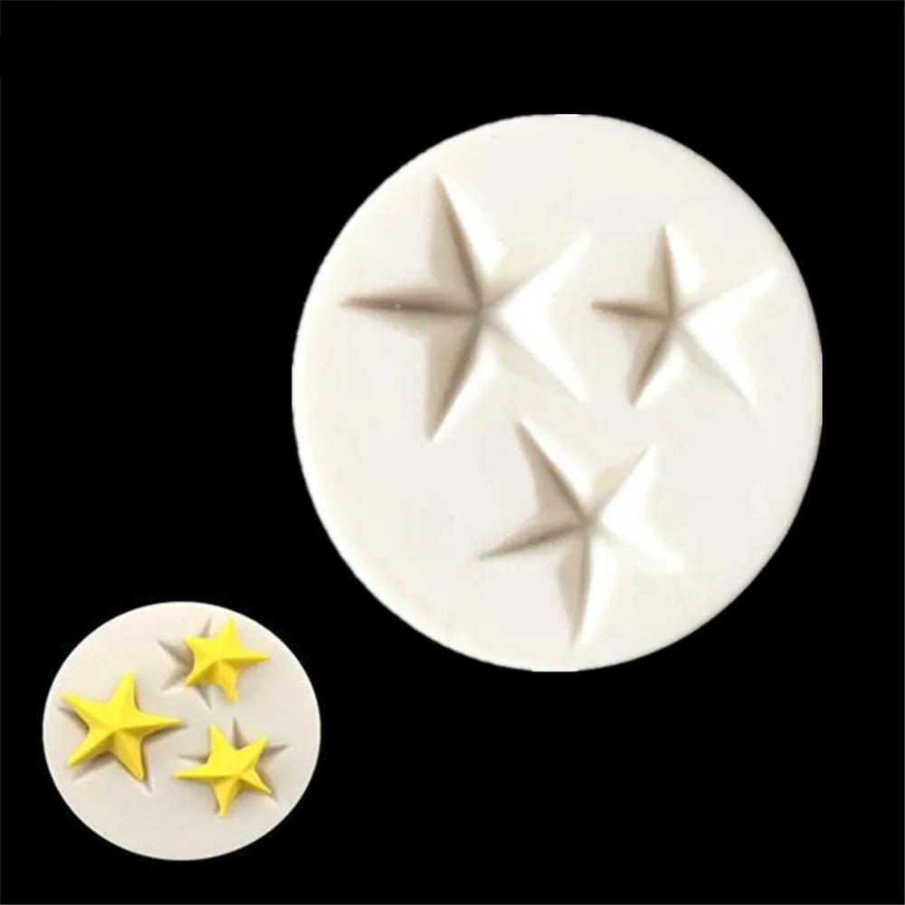 Пятиконечная звезда силиконовая форма для помадки торта сделай сам формы конфет