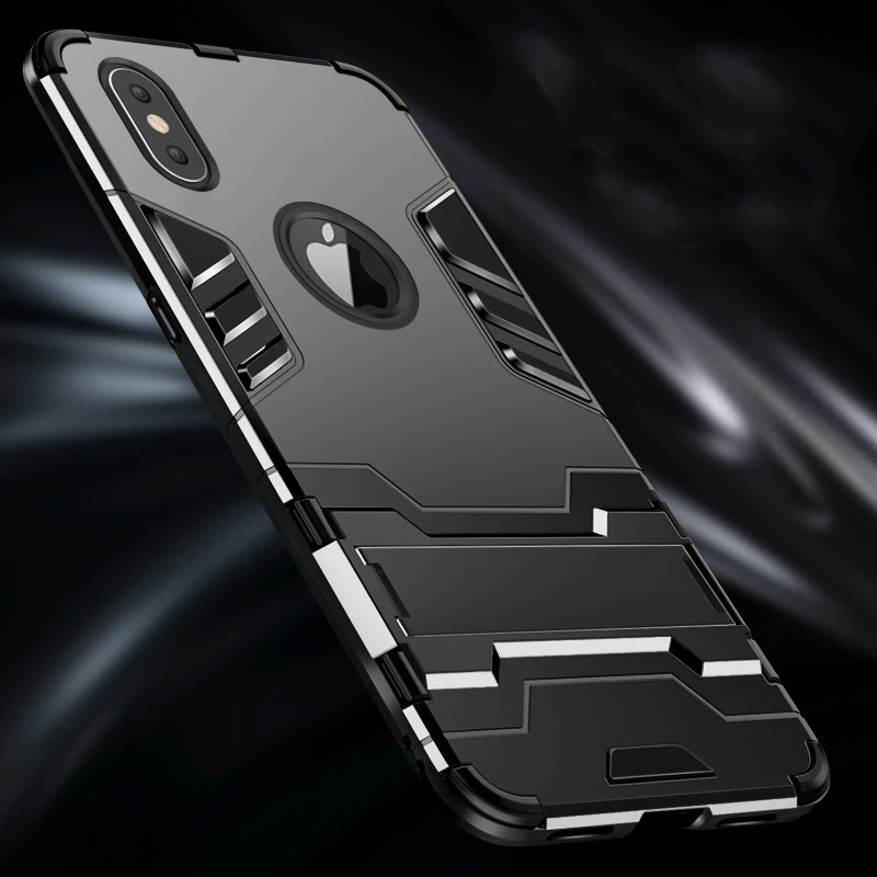 Армированный чехол для телефона iPhone X XR Xs Max 6 6S 7 8 Plus 5 чехол-подставка 12 11 Pro Mini SE 2020