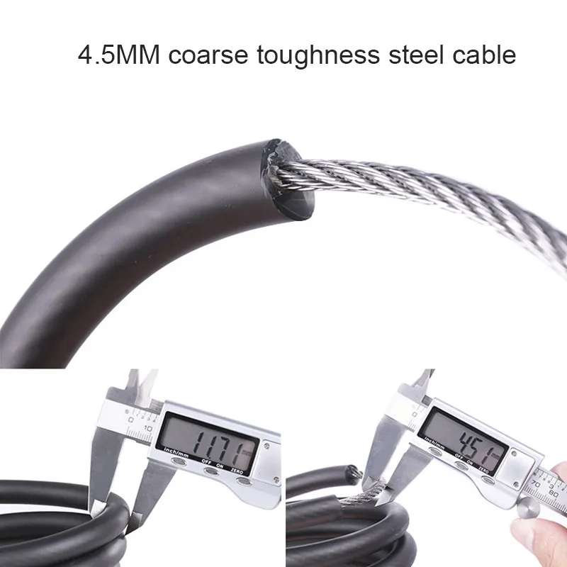 Bike Lock 5 Digit Code Combination Bicycle Security Equipment MTB Anti-theft Fixed Password | Спорт и развлечения