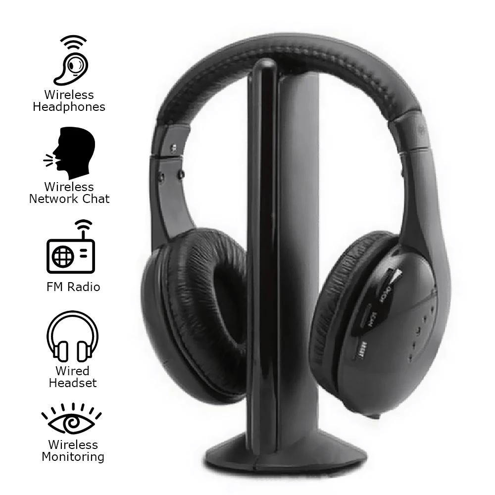 KUBITE MH2001 Беспроводной передатчик наушников на ухо bluetooth гарнитура с FM радио ТВ