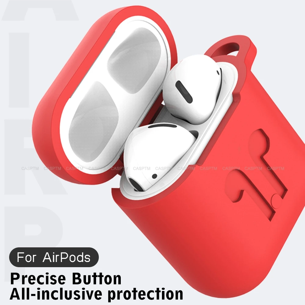 

Silicone TPU Earphone Case Protective Cover Skin Accessories For Apple Airpods 2 1 Generation Charging Box Case For AirPods 1