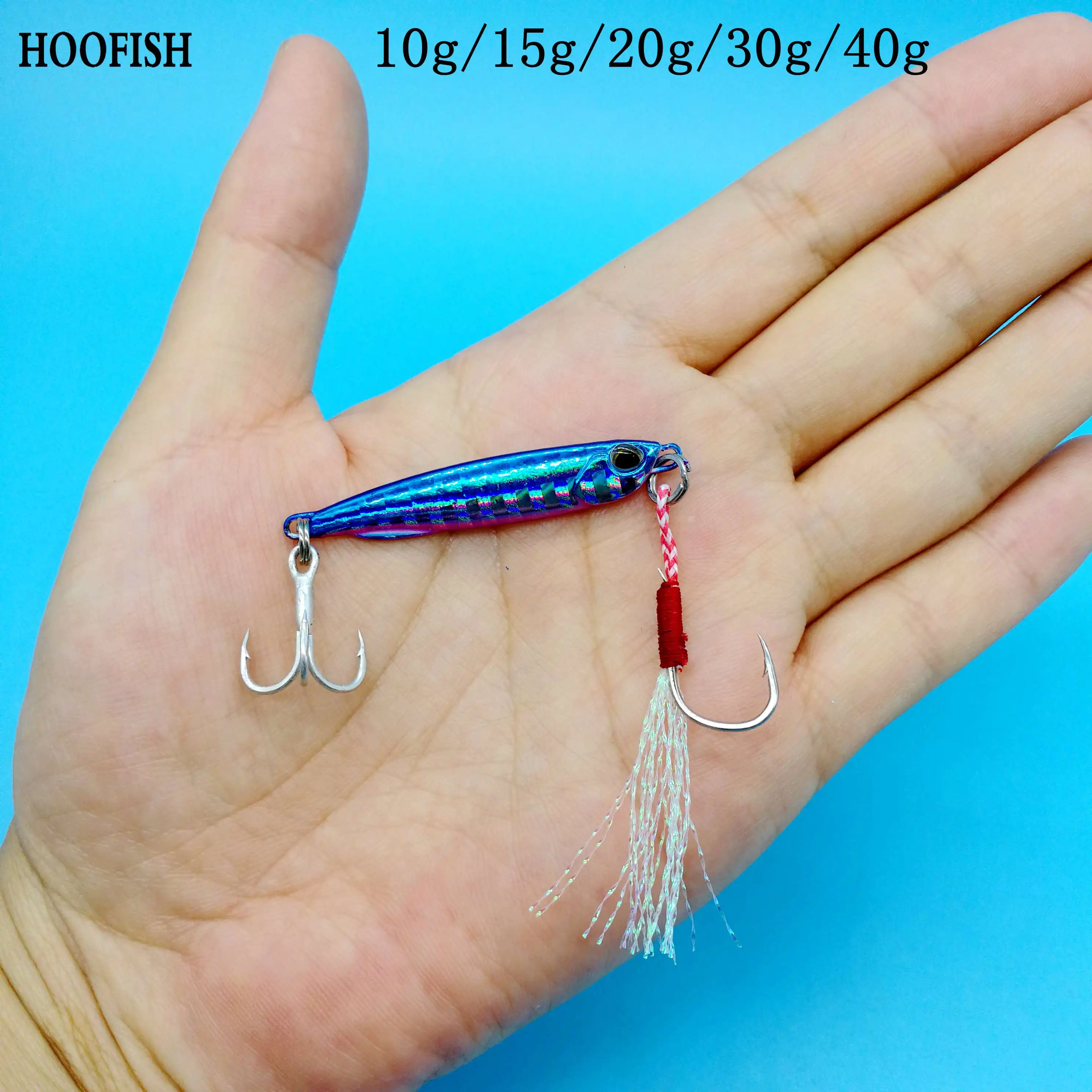 HOOFISH 3 шт./лот металлическая приманка для джига рыболовная 10 г/15 г/20 г/30 г/40 г