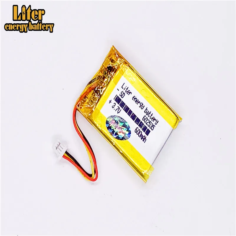 Полимерная литиевая батарея 3 7 V 602535 062535 600MAH может быть настроена оптом Ce Fcc Rohs Msds