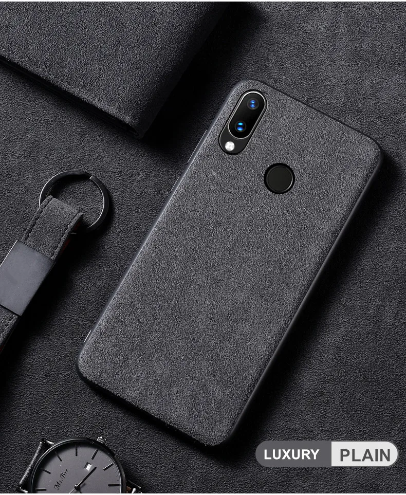 WT Luxury Suede Fur Leather Phoen Case For OnePlus 5 5T 6 6T 7 Pro Shockproof Batman Soft Back Cover for One Plus 6T 5T Coque Capa - Color: WT
