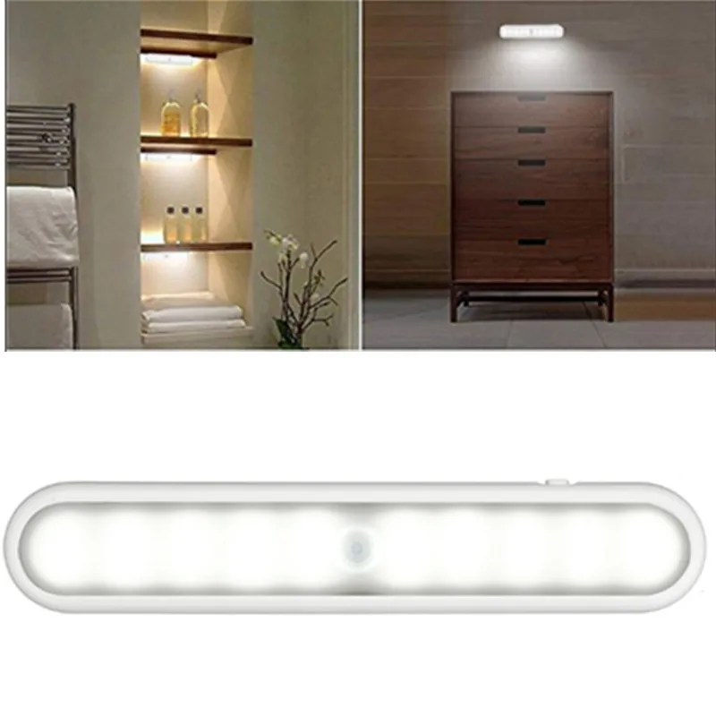 20 светодиодный PIR датчик движения под шкаф свет беспроводные светильники