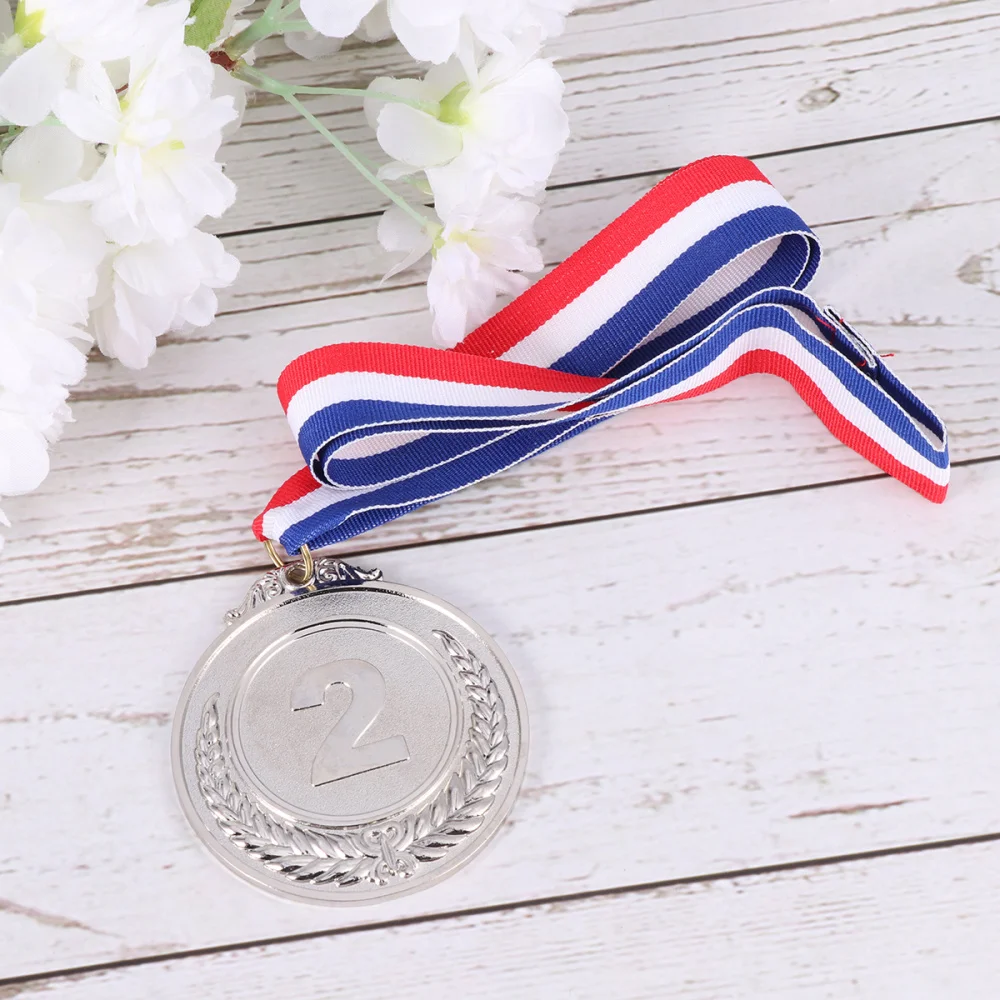 

4 Pcs Creative Award Medals Wheat Ears Number Pattern Universal Metal Medals with Lanyard for Sports Worker Competition (Gold)