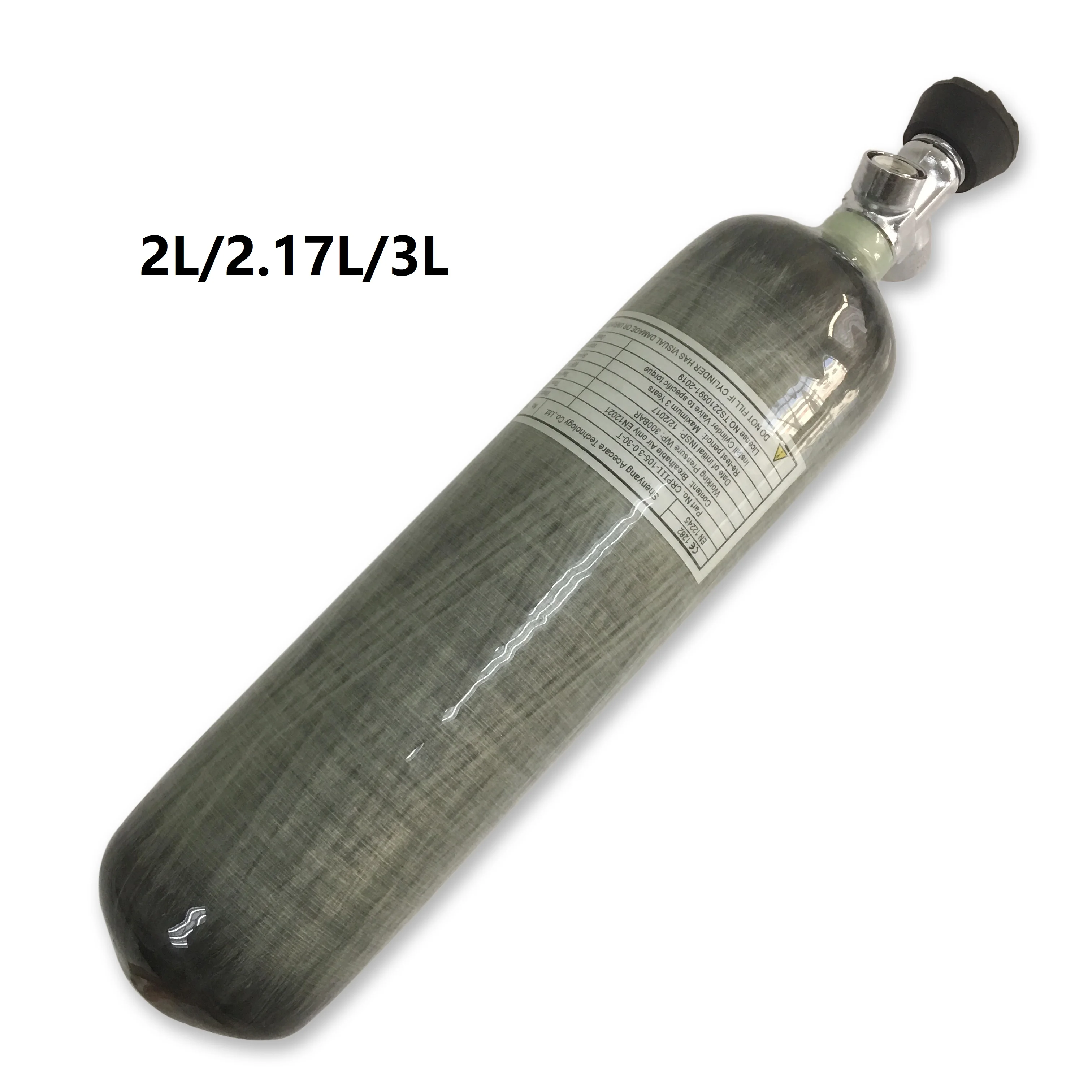 Acecare 2L/2.17L/3L Pcp Пейнтбольный бак для пневматической винтовки Airforce из углеродного