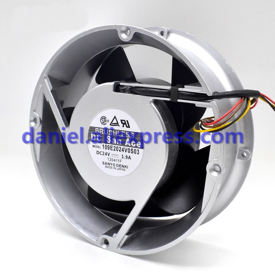 SANACE 200 24V 1.9A 20CM DC Циркулярный высокий объем с усиленным тепловыделением