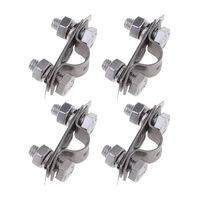 4 pieces 304 stainless steel control throttle cable clamp replacement boat marine hardware
