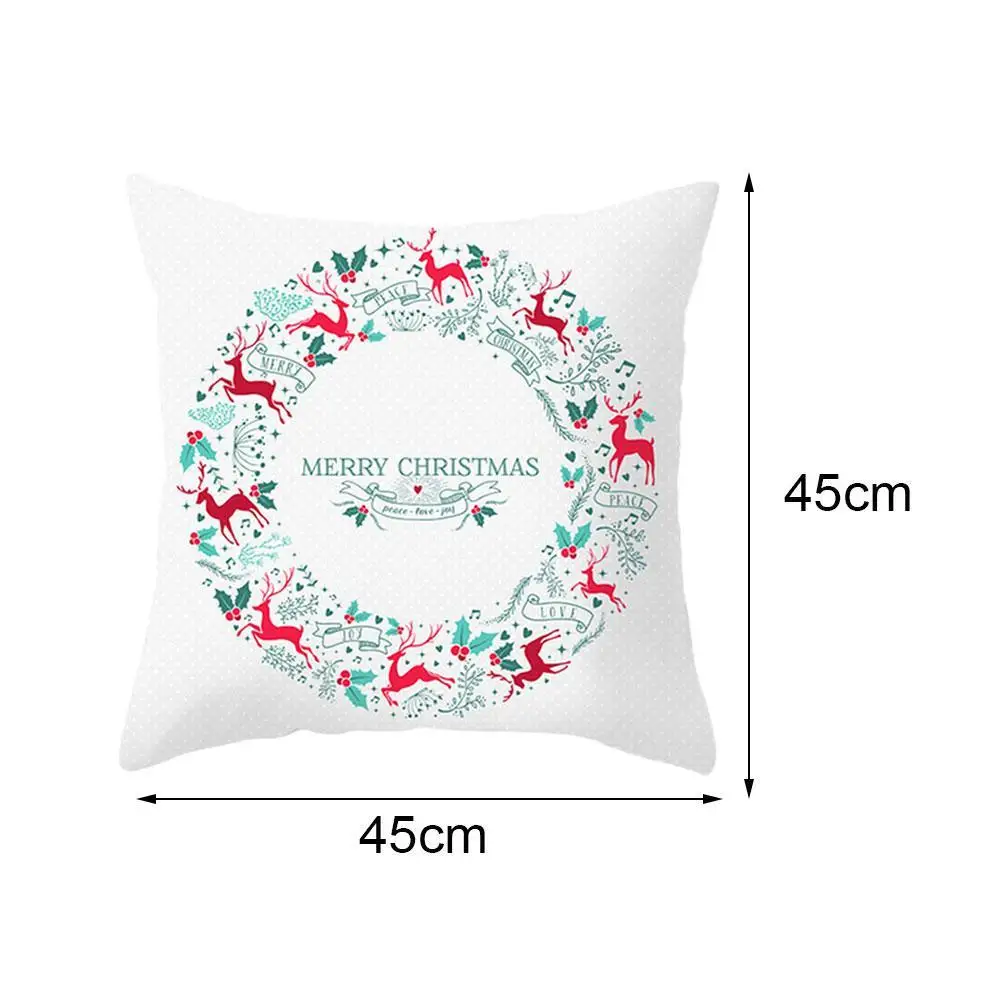 

Christmas Deer Lines Festival Home Pillow Case Cushion Cover Family Wedding Party Sofa Seat Chair Decor Car Gift Office Nap Rest
