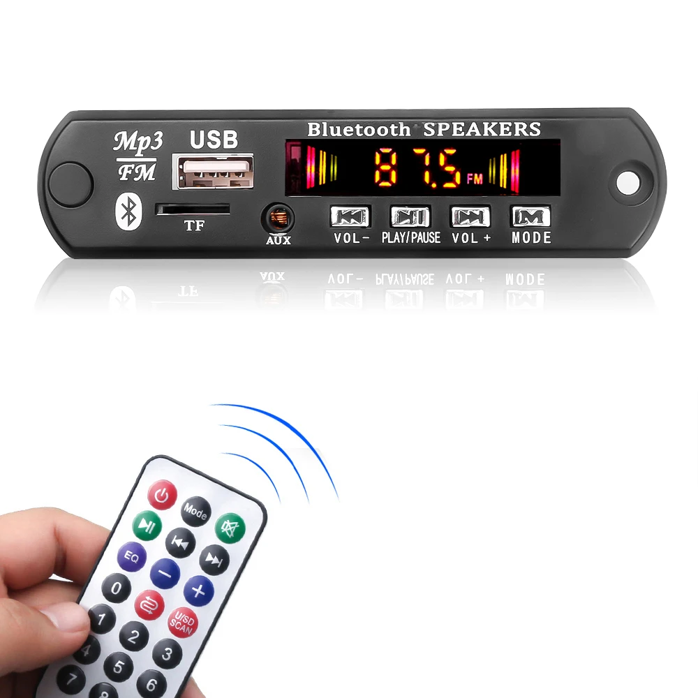 12 В Bluetooth MP3 WMA декодер плата USB AUX 3 5 мм автомобильный аудио mp3-плеер модуль TF FM с