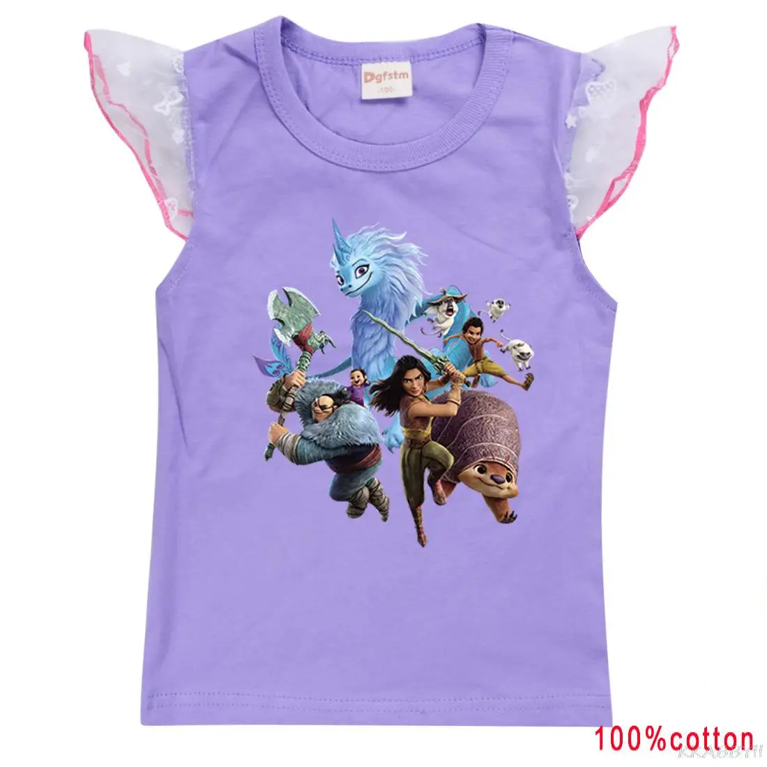 Детская летняя футболка с коротким рукавом и принтом дракон | одежда обувь