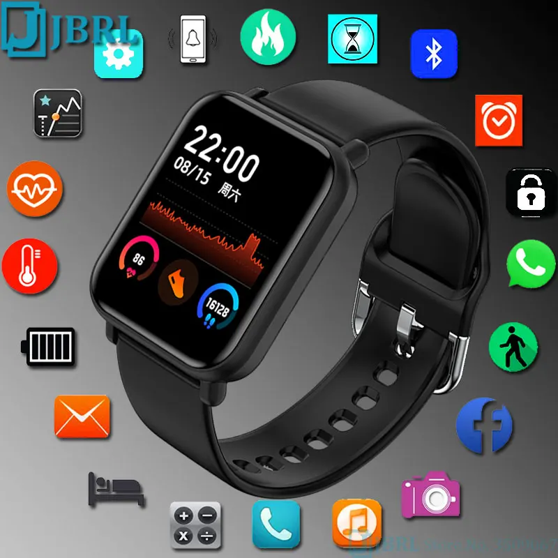 Полностью сенсорные Смарт часы для женщин и мужчин умные электронные Android IOS