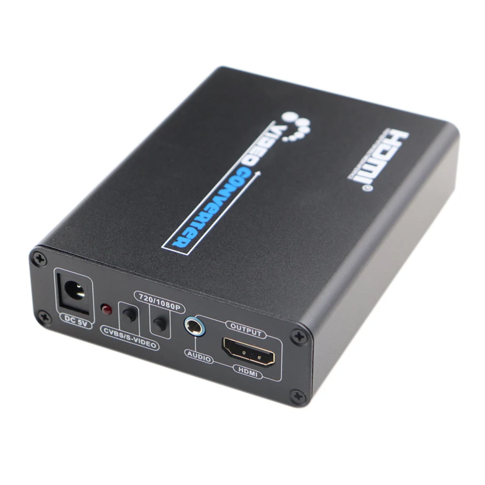 3RCA AV CVBS Композитный S-видео R/L аудио в HDMI конвертер адаптер Поддержка 720P/1080P для PS2