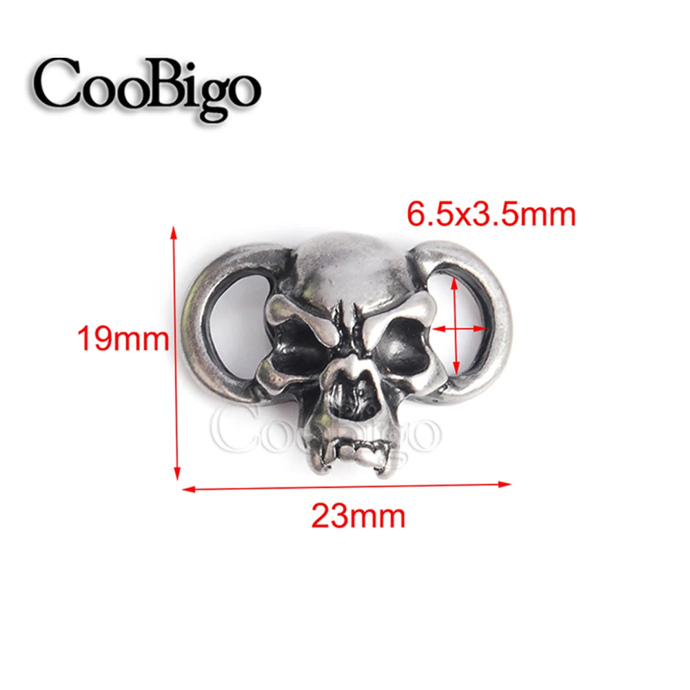 Металлические бусины в стиле панк с ножом виде черепа античный оловянный браслет