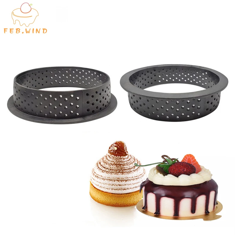 Набор колец для выпечки кольцо торта ПЕРФОРИРОВАННОЕ мини кольца из