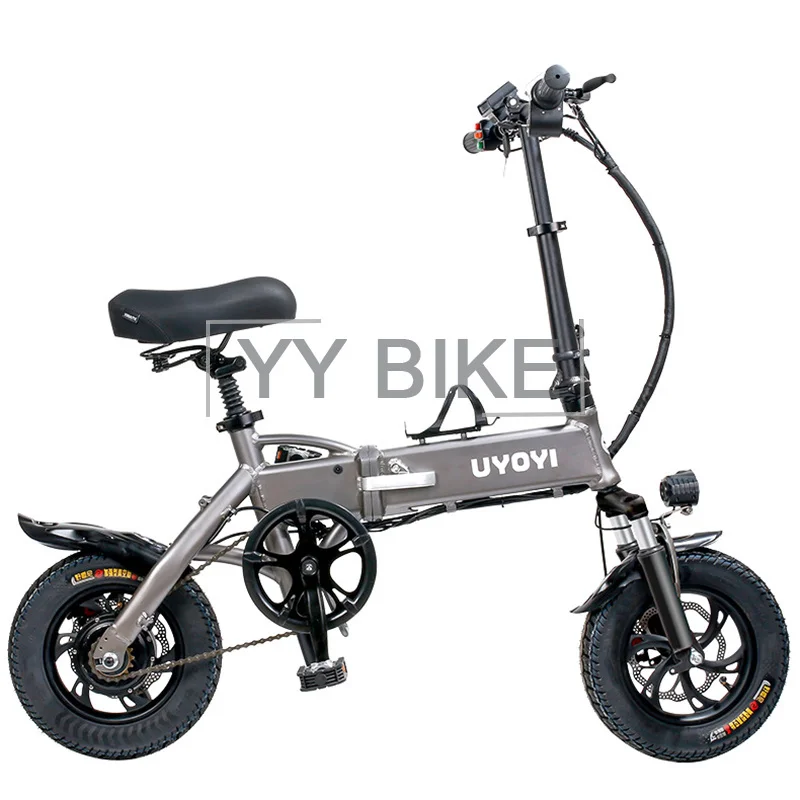 

UYOYI D-033 12 дюймов колеса взрослый складной электрический велосипед 350W 48V 8AH 25 км/ч городских дорог для е-байка электромобиль мобильность велос...