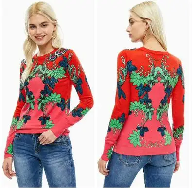 DESIGUAL мода Испания Deg стиль мульти Тип эластичный с длинными рукавами один воротник трикотаж джерси. s-xxL