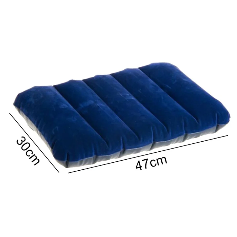 Inflatable Travel Pillow Portable Folding Blow Up Air Cushion Rectangle For Outdoor Camping Hiking Sleeping | Дом и сад