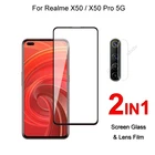 Защитное стекло с полным покрытием для Realme X50 Pro  X50 5G, закаленное, взрывозащищенное, пленка для объектива камеры