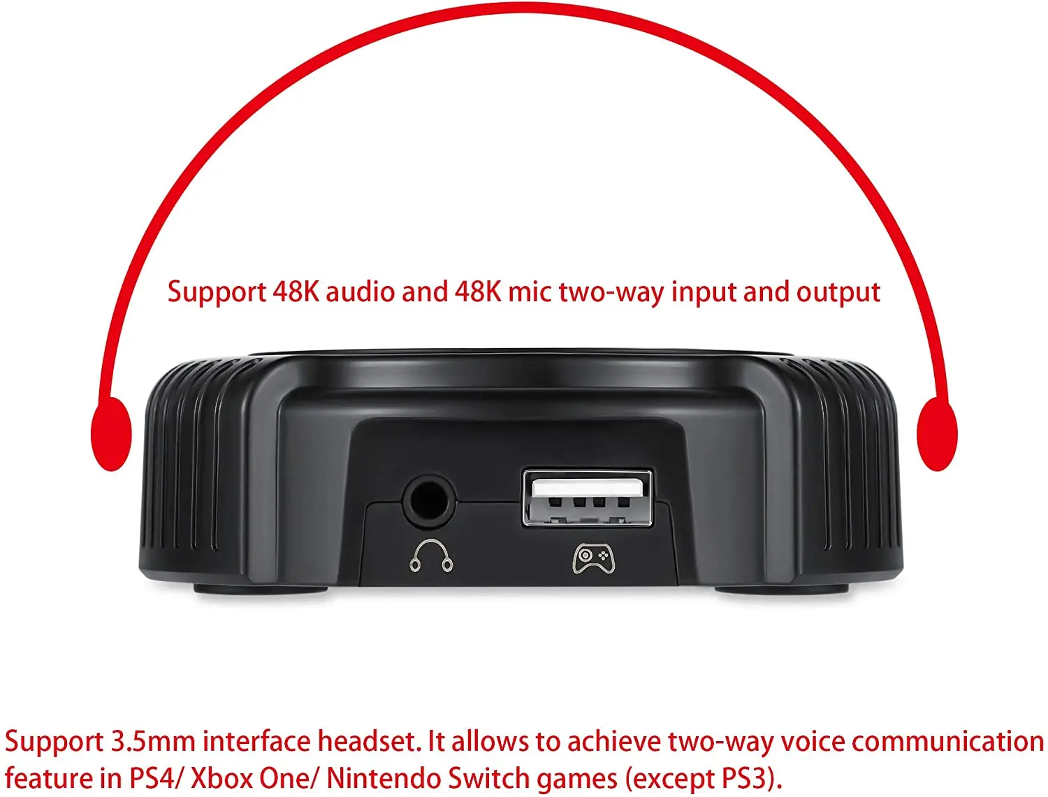 Конвертер клавиатуры и мыши ZJFKSDYX C91 Max для N-Switch/Xbox One/PS4/PS3 с поддержкой гарнитуры 3 5