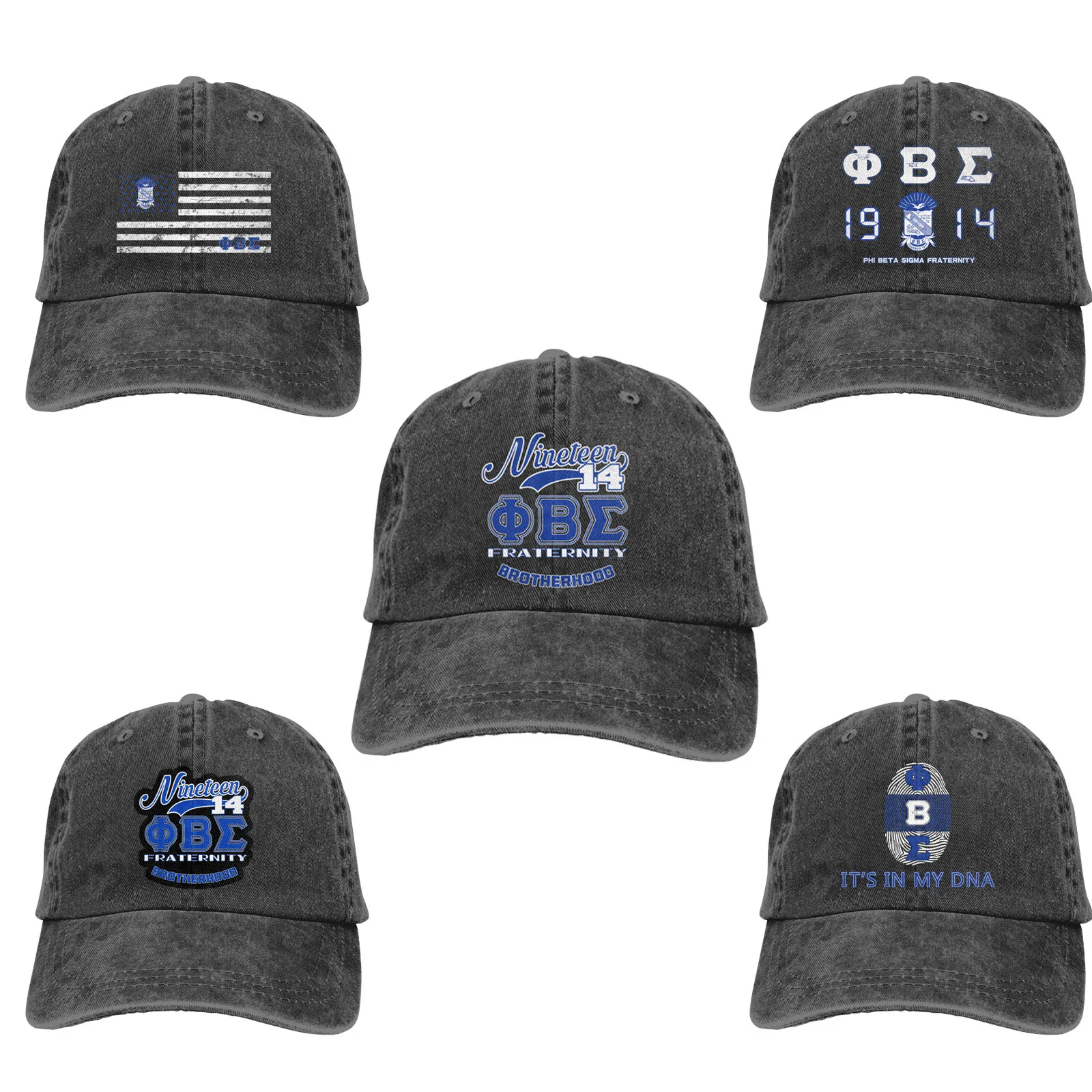 Хлопковая бейсболка Phi Beta Sigma 1914 PBS с принтом, регулируемая шапка для папы, подарок для мужчин и женщин