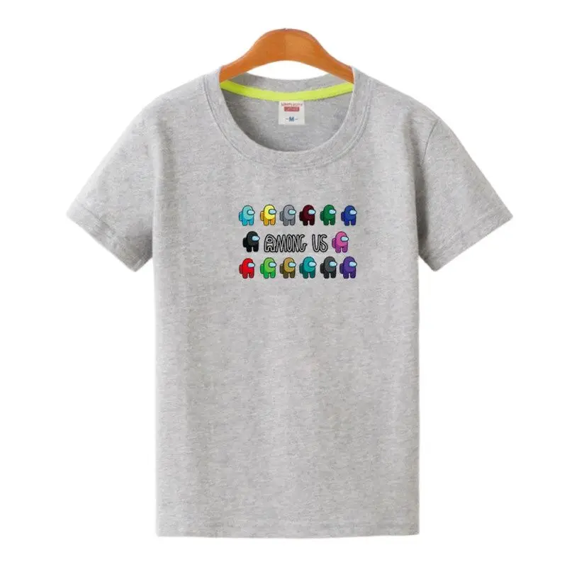 

Fashion New Print Summer Hot Sale Boys and Girls Short Sleeve Round Neck Same Sports T-shirt