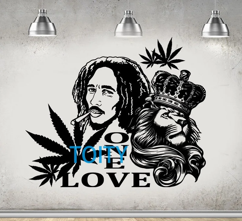 29 дизайнов Боб Марли регги раста Лев Сион плакат One Love Виниловая наклейка для стены Искусство дома комнаты декоративная Фреска