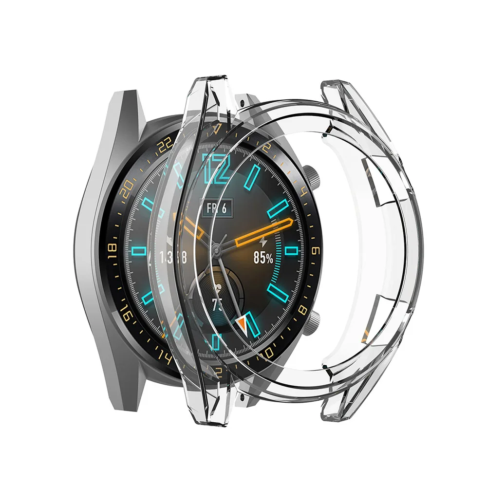 ТПУ Тонкий Смарт-часы защитный чехол для huawei Watch GT Active/элегантная оправа против царапин оболочки Smartwatch аксессуары