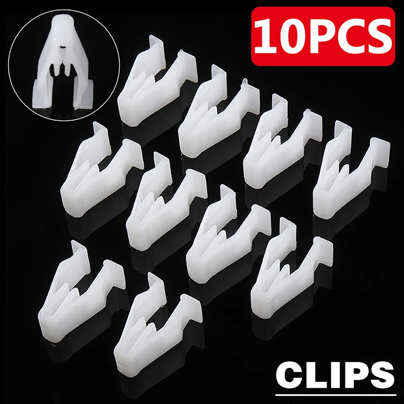 

10pcs Bike Cowling Instrument Cover Bar Fairing Snap Clip Plastic Fastener Clips 90666-SDA-A01 For Honda