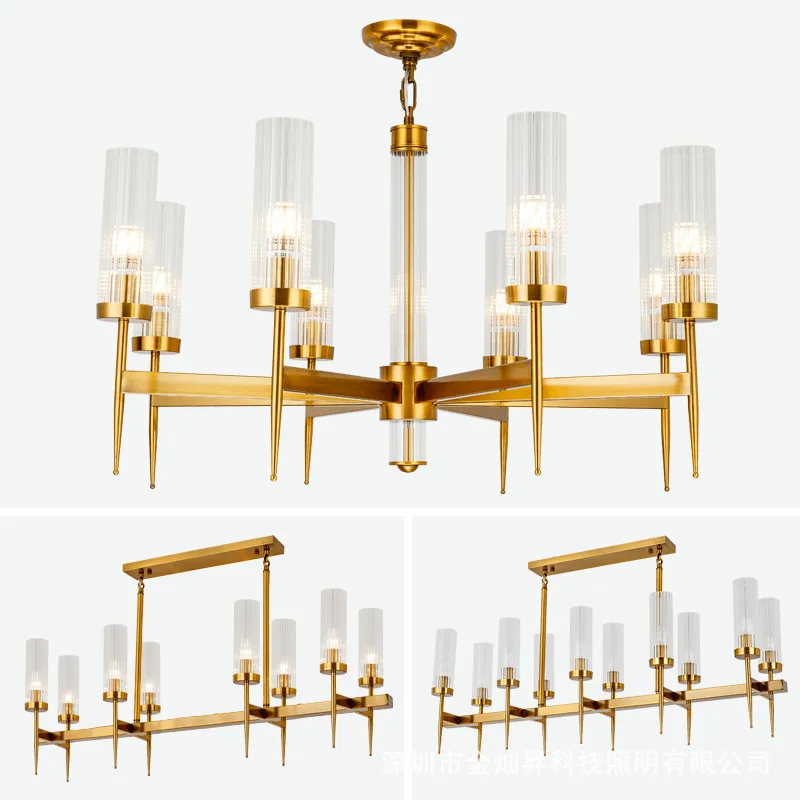 

Modern Chandelier Light Luxury Bedroom Light Gold Living Room Hanging Lights Lamp Crystal Suspension Modern Dinning Room Lights