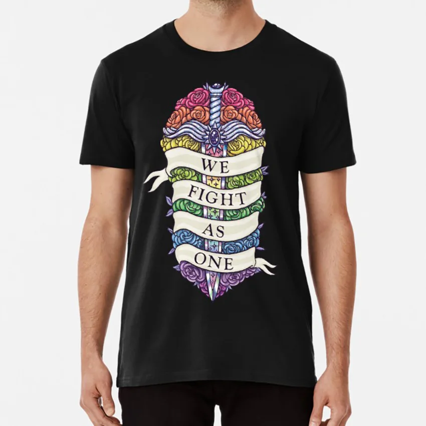 

Мы сражаемся, как одна футболка, гордость, горец, бисексуал, асексуал, транс, Dnd