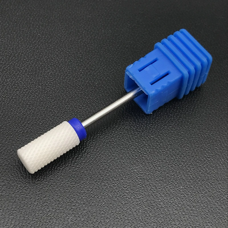 Белый керамический сверло для ногтей Большая насадка фрезера Средний высокое