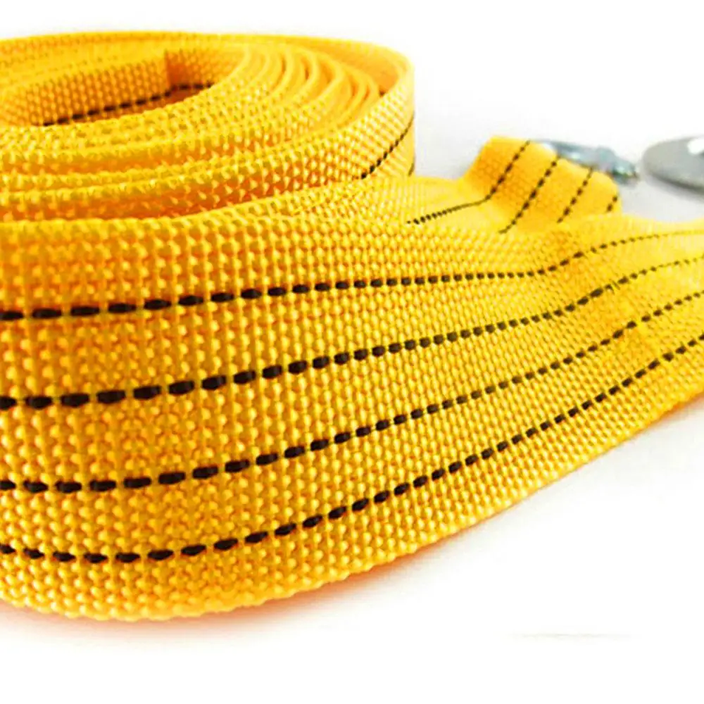 

Vehemo 3m 3 tons Nylon Tow rope Pull strap synthetic fiber rope With Hooks High Strength Nylon For Car Truck SUV car accessories