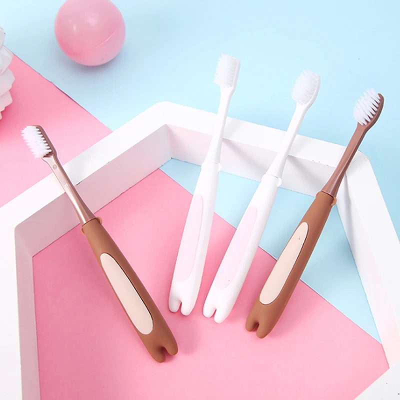 

Baby Toothbrushes Soft-bristled Silicone Toothbrush For Children Teeth Cartoon Training Toothbrushes Baby Dental Care Supplies